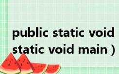 public static void main()合法吗（public static void main）