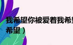 我希望你被爱着我希望你要快乐叫什么歌（我希望）