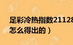 足彩冷热指数21128（足彩中的冷热指数是怎么得出的）