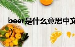 beer是什么意思中文翻译（beer是什么意思）