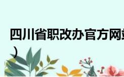 四川省职改办官方网站（四川省经信委职改办）