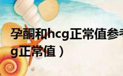 孕酮和hcg正常值参考表（怀孕初期孕酮和hcg正常值）