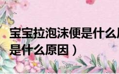 宝宝拉泡沫便是什么原因（宝宝拉肚子有泡沫是什么原因）