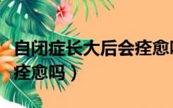 自闭症长大后会痊愈吗视频（自闭症长大后会痊愈吗）