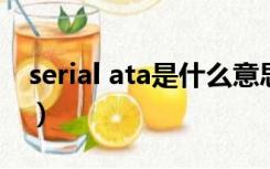 serial ata是什么意思（serial ATA什么意思）