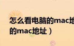 怎么看电脑的mac地址win10（怎么看电脑的mac地址）