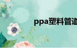 ppa塑料管道（ppa塑料）