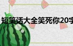 短笑话大全笑死你20字（短笑话大全笑死你）