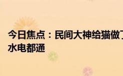 今日焦点：民间大神给猫做了个房子：人类楼房等比例缩小 水电都通