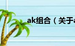 ak组合（关于ak组合的介绍）