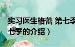 实习医生格蕾 第七季（关于实习医生格蕾 第七季的介绍）