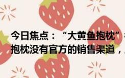 今日焦点：“大黄鱼抱枕”被炒到666元，盒马：目前这款抱枕没有官方的销售渠道，只送不卖