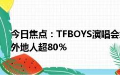 今日焦点：TFBOYS演唱会给西安带来4.16亿元旅游收入：外地人超80％