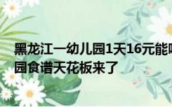 黑龙江一幼儿园1天16元能吃生蚝鳗鱼大螃蟹，网友：幼儿园食谱天花板来了