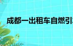 成都一出租车自燃引发大堵车 无人员伤亡