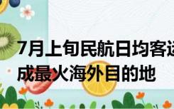 7月上旬民航日均客运量创历史新高，东南亚成最火海外目的地