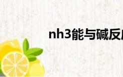 nh3能与碱反应吗（nh3 n）