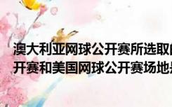 澳大利亚网球公开赛所选取的场地类型是（澳大利亚网球公开赛和美国网球公开赛场地是硬地塑胶球场）