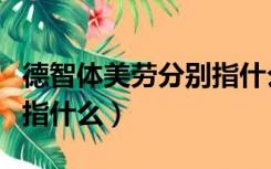 德智体美劳分别指什么意思（德智体美劳分别指什么）