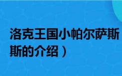 洛克王国小帕尔萨斯（关于洛克王国小帕尔萨斯的介绍）