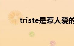 triste是惹人爱的意思吗（triste）