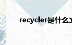 recycler是什么文件夹可以删除吗