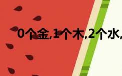 0个金,1个木,2个水,1个火,4个土（0个）