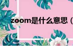 zoom是什么意思（zoom是什么意思）