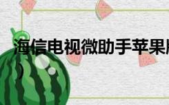 海信电视微助手苹果版下载（海信电视微助手）