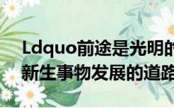 Ldquo前途是光明的道路是曲折的这是一切新生事物发展的道路