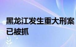 黑龙江发生重大刑案，警方发协查通报，嫌犯已被抓