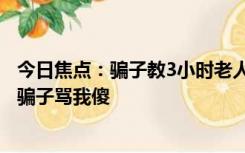 今日焦点：骗子教3小时老人仍未学会转账，婆婆委屈说道：骗子骂我傻