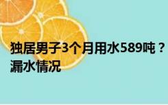 独居男子3个月用水589吨？水务公司回应：建议排查太阳能漏水情况