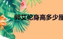 郭艾伦身高多少厘米（郭艾伦身高）