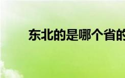 东北的是哪个省的（东北是哪个省）