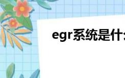 egr系统是什么系统（egr）