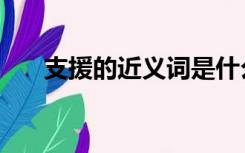 支援的近义词是什么（支援的近义词）