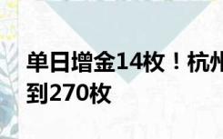 单日增金14枚！杭州亚运会中国队奖牌数达到270枚