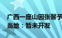 广西一座山因张馨予打卡成网红，游人如织 当地：暂未开发