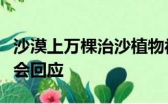 沙漠上万棵治沙植物被越野车碾轧？绿化基金会回应