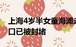 上海4岁半女童海滩走失近100小时：海滩入口已被封堵