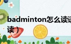 badminton怎么读语音?（badminton怎么读）