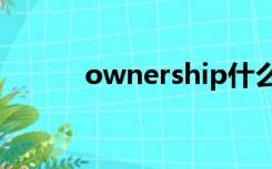 ownership什么意思（owner）