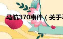 马航370事件（关于马航370事件的介绍）