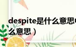 despite是什么意思中文翻译（despite是什么意思）