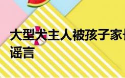 大型犬主人被孩子家长砍伤？警方：假的，是谣言