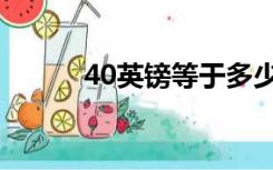 40英镑等于多少美元（40英镑）