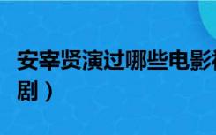 安宰贤演过哪些电影视剧（安宰贤演过的电视剧）