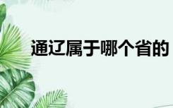 通辽属于哪个省的（通辽是哪个省的）