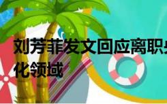 刘芳菲发文回应离职央视：未来会继续深耕文化领域